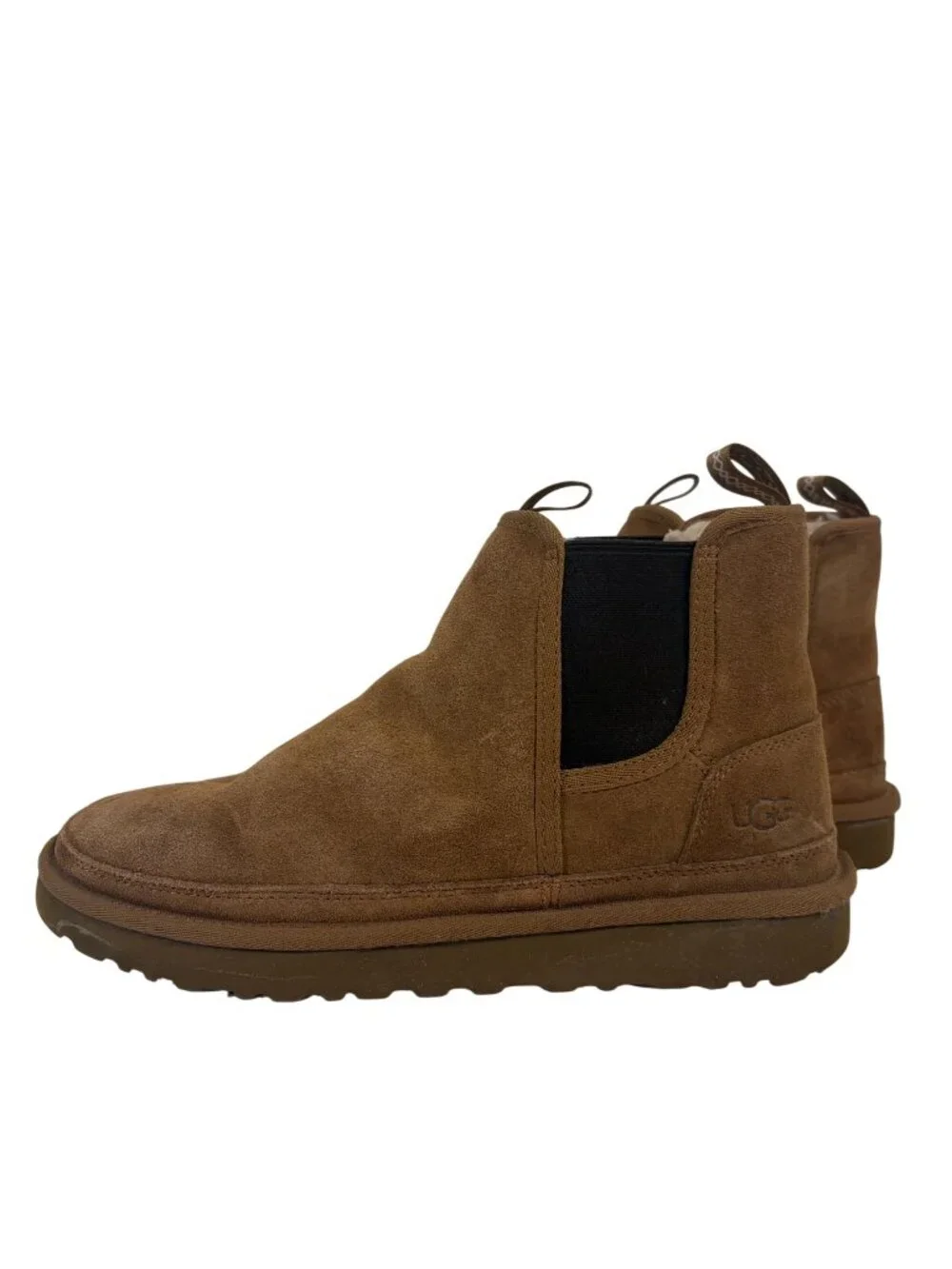 UGG Neumel Chelsea Boots Mens Size 11 Chestnut Brown Suede Slip On